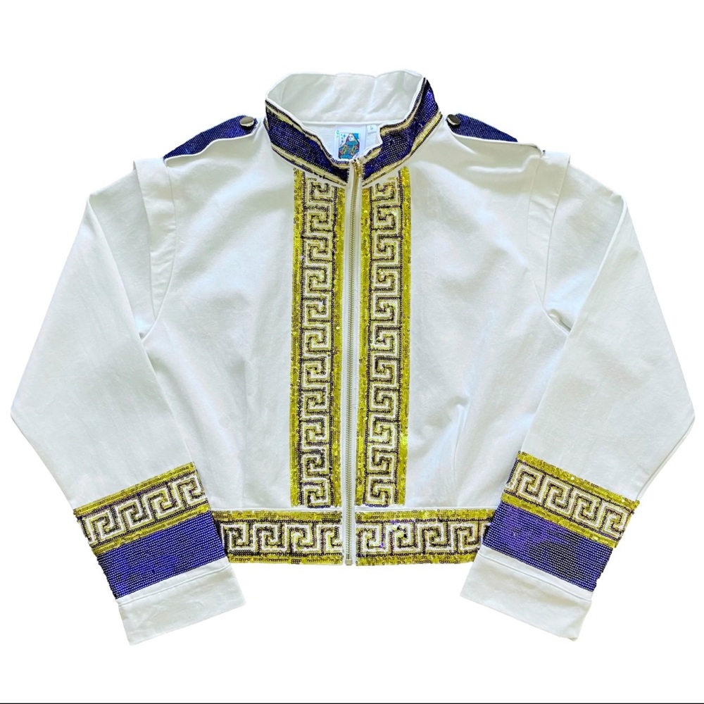 NWOT: Queen of Sparkles LSU band zip-up Size L